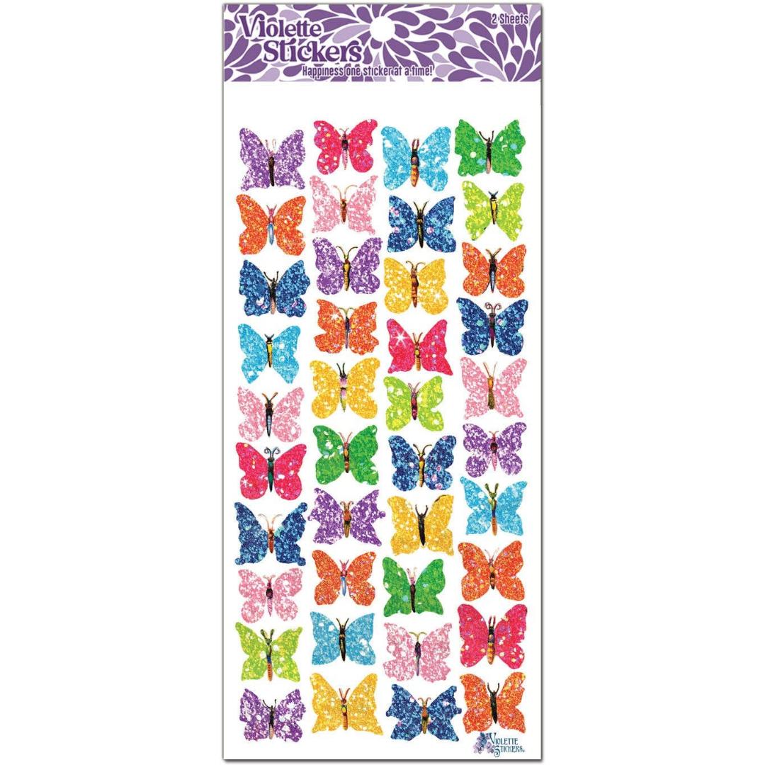 Small Butterfly Stickers - Abstract Butterflies Sticker Sheet