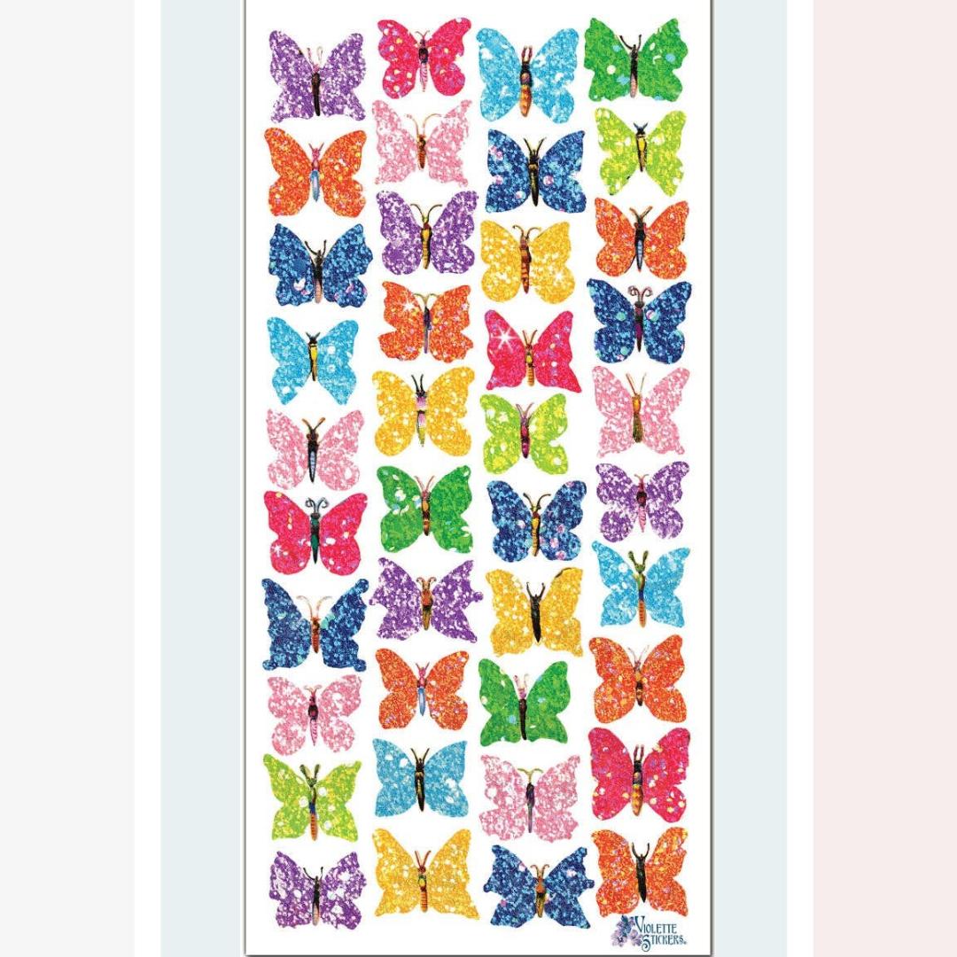 Small Butterfly Stickers - Abstract Butterflies Sticker Sheet
