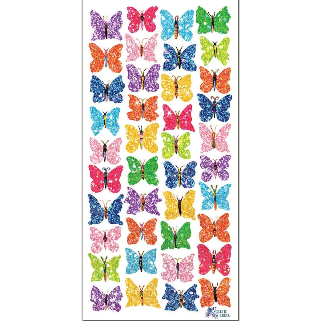 Small Butterfly Stickers - Abstract Butterflies Sticker Sheet