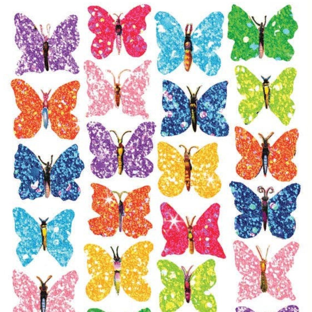 Small Butterfly Stickers - Abstract Butterflies Sticker Sheet