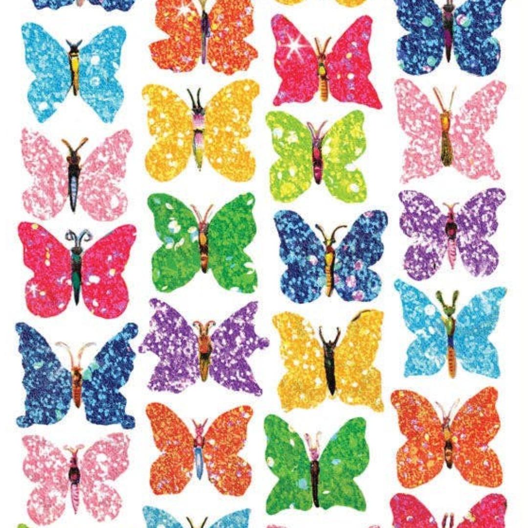 Small Butterfly Stickers - Abstract Butterflies Sticker Sheet