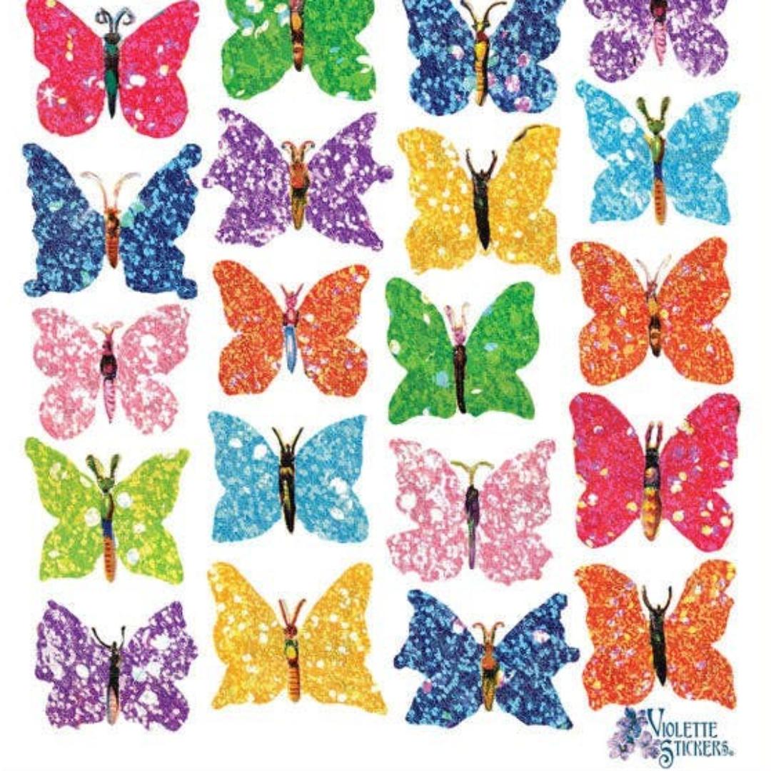 Small Butterfly Stickers - Abstract Butterflies Sticker Sheet
