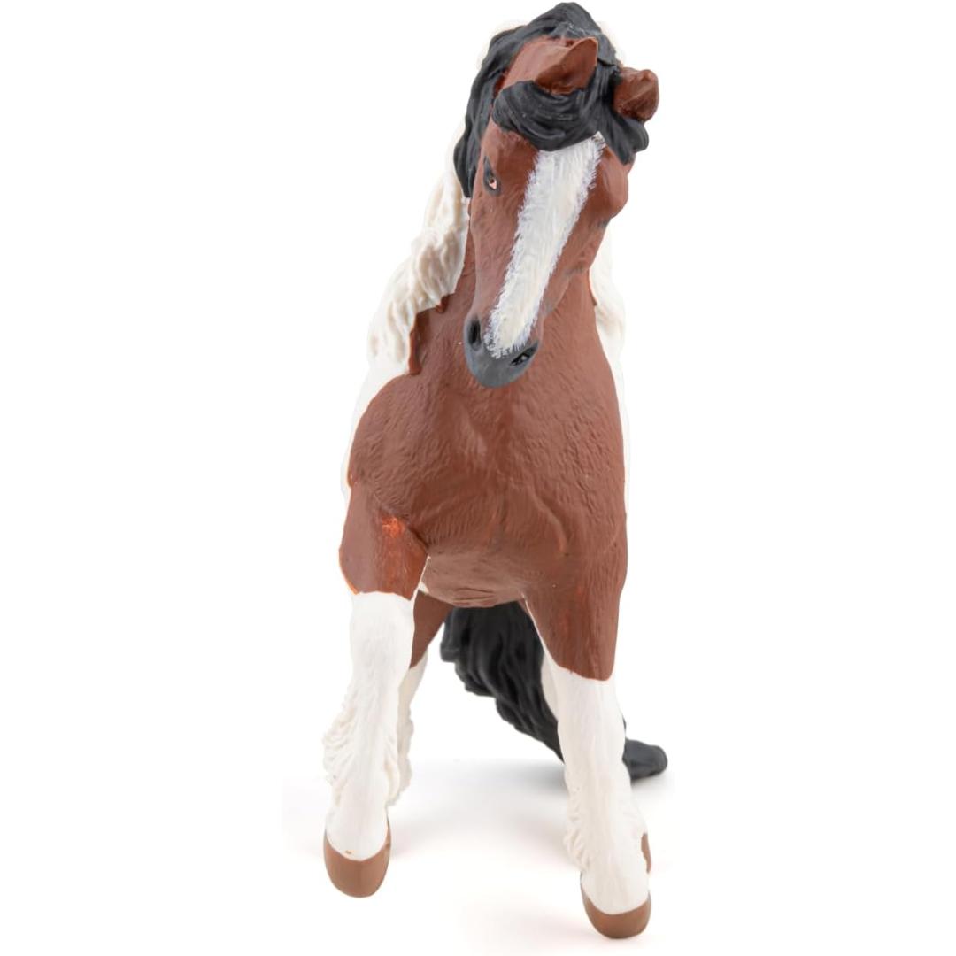 Irish Cob Horse Figurine - Hand Painted Farm Animal Toy Figure - Papo