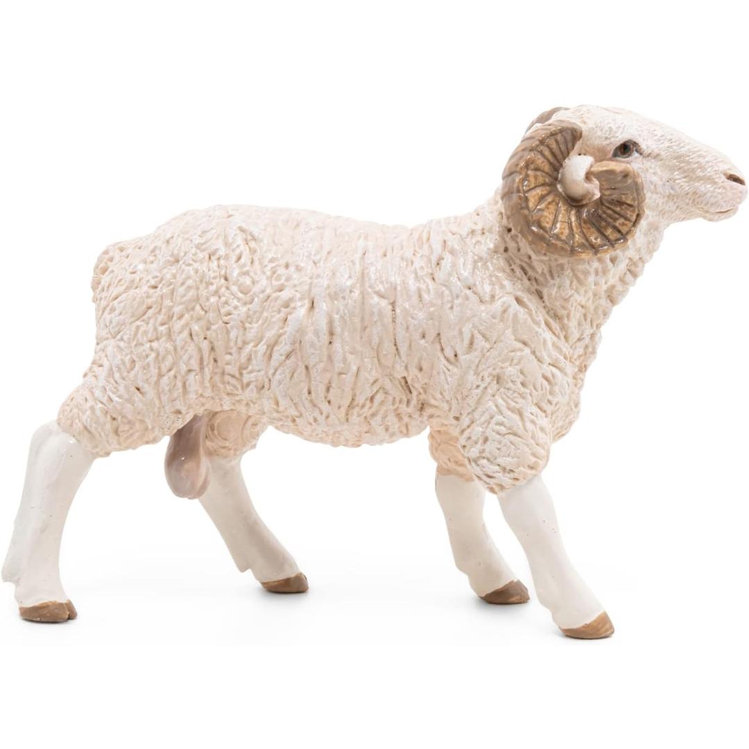 Ram Sheep Figurine - Hand Painted Farm Animal Toy Figure - Papo