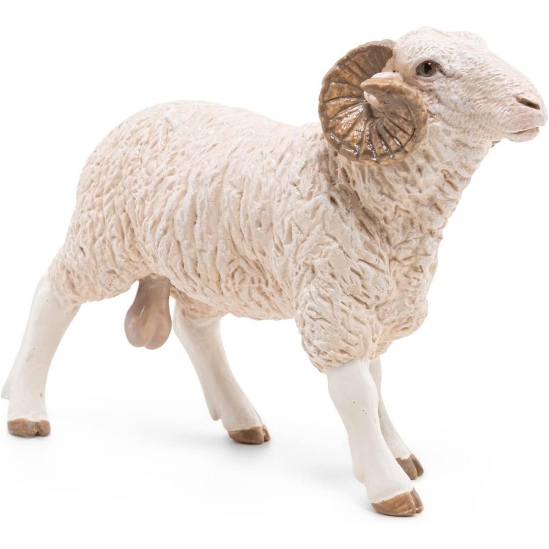 Ram Sheep Figurine - Hand Painted Farm Animal Toy Figure - Papo