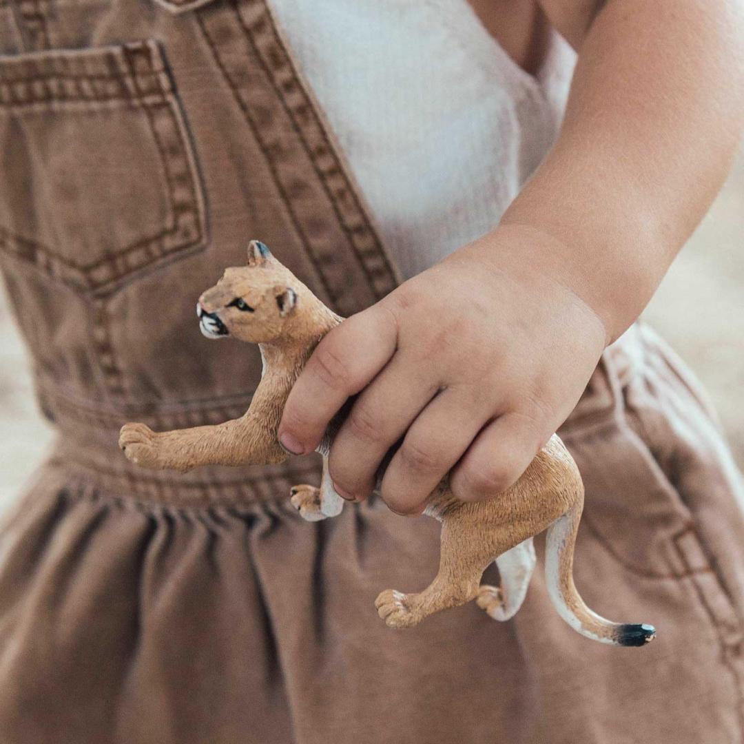 Mountain Lion Figurine - Hand Painted Collectible Wild Animal Figure - Safari Ltd