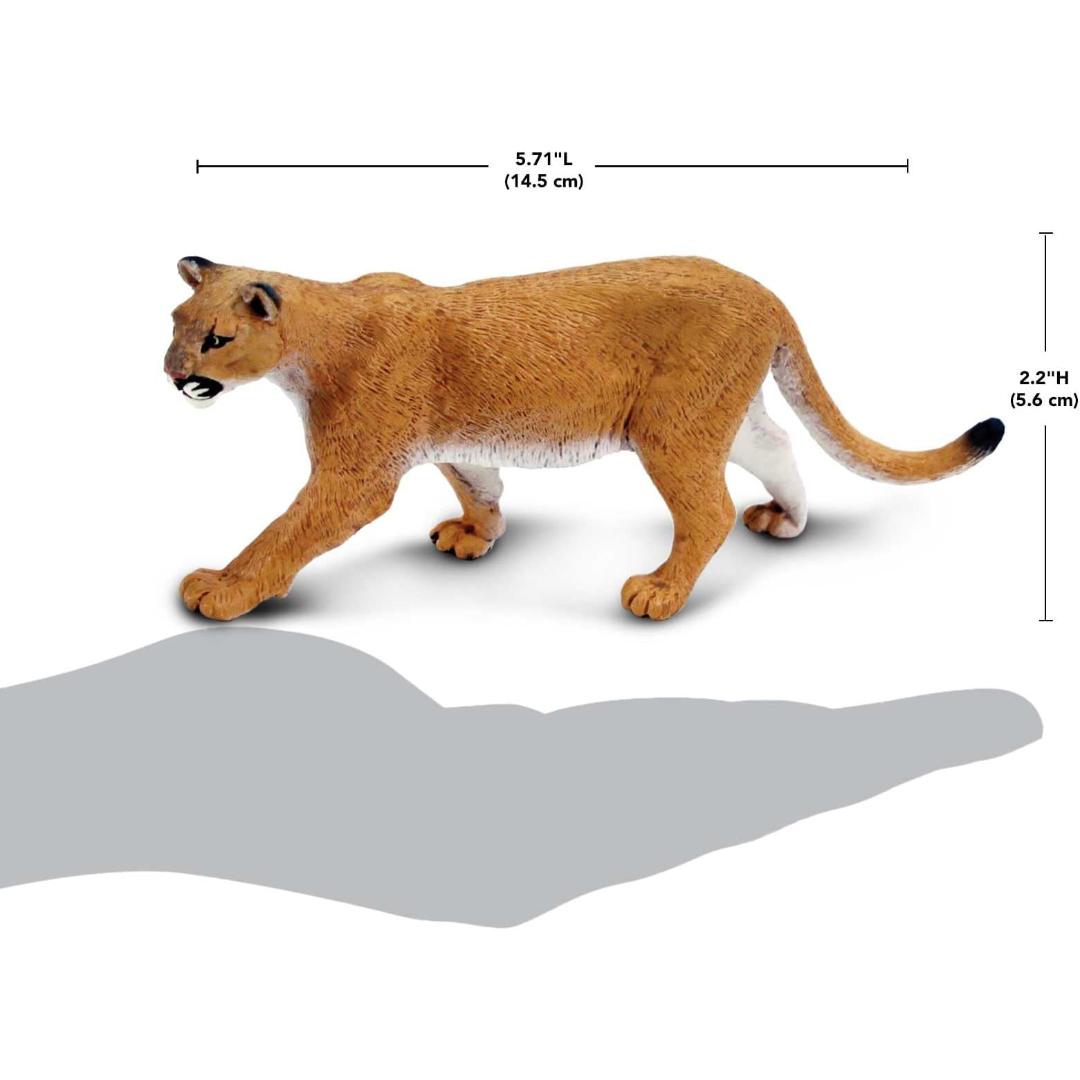 Mountain Lion Figurine - Hand Painted Collectible Wild Animal Figure - Safari Ltd