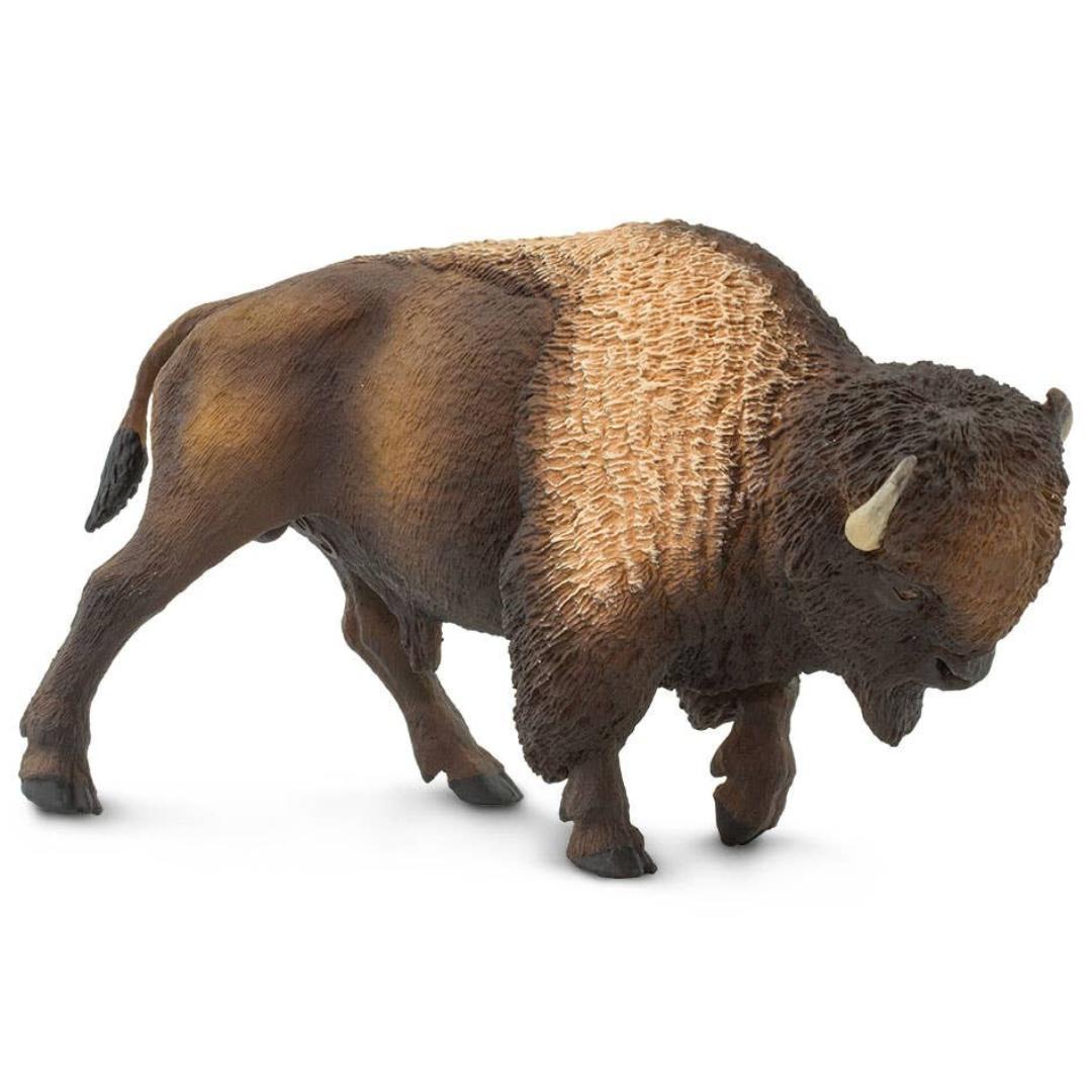 Bison Figurine - Hand Painted Collectible Wild Animal Toy Figure - Safari Ltd