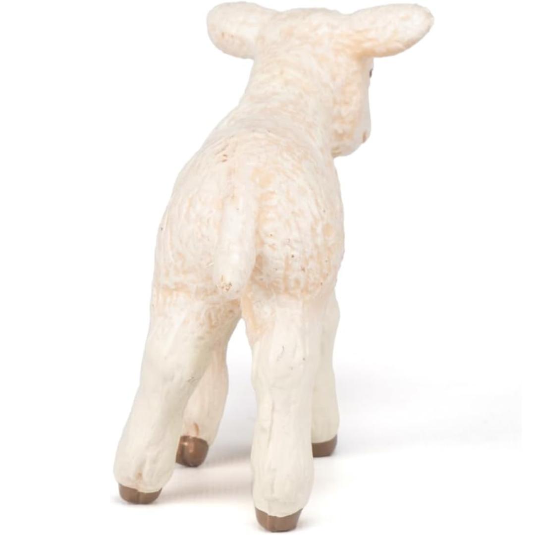 Baby Sheep Figurine - Hand Painted Collectible Lamb Farm Animal Toy Figure - Papo