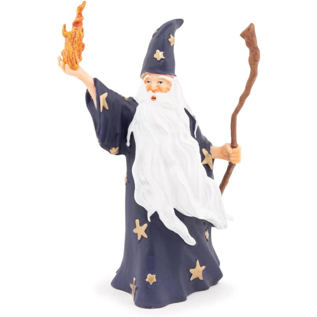 Merlin The Magician Figurine - Hand Painted Collectible Fantasy Toy Figure - Papo