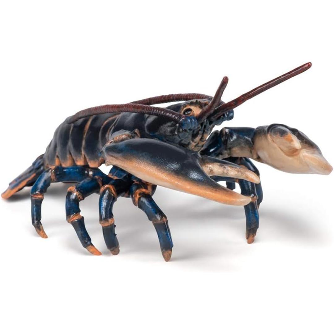 Lobster Figurine - Hand Painted Collectible Sea Life Toy Figure - Papo