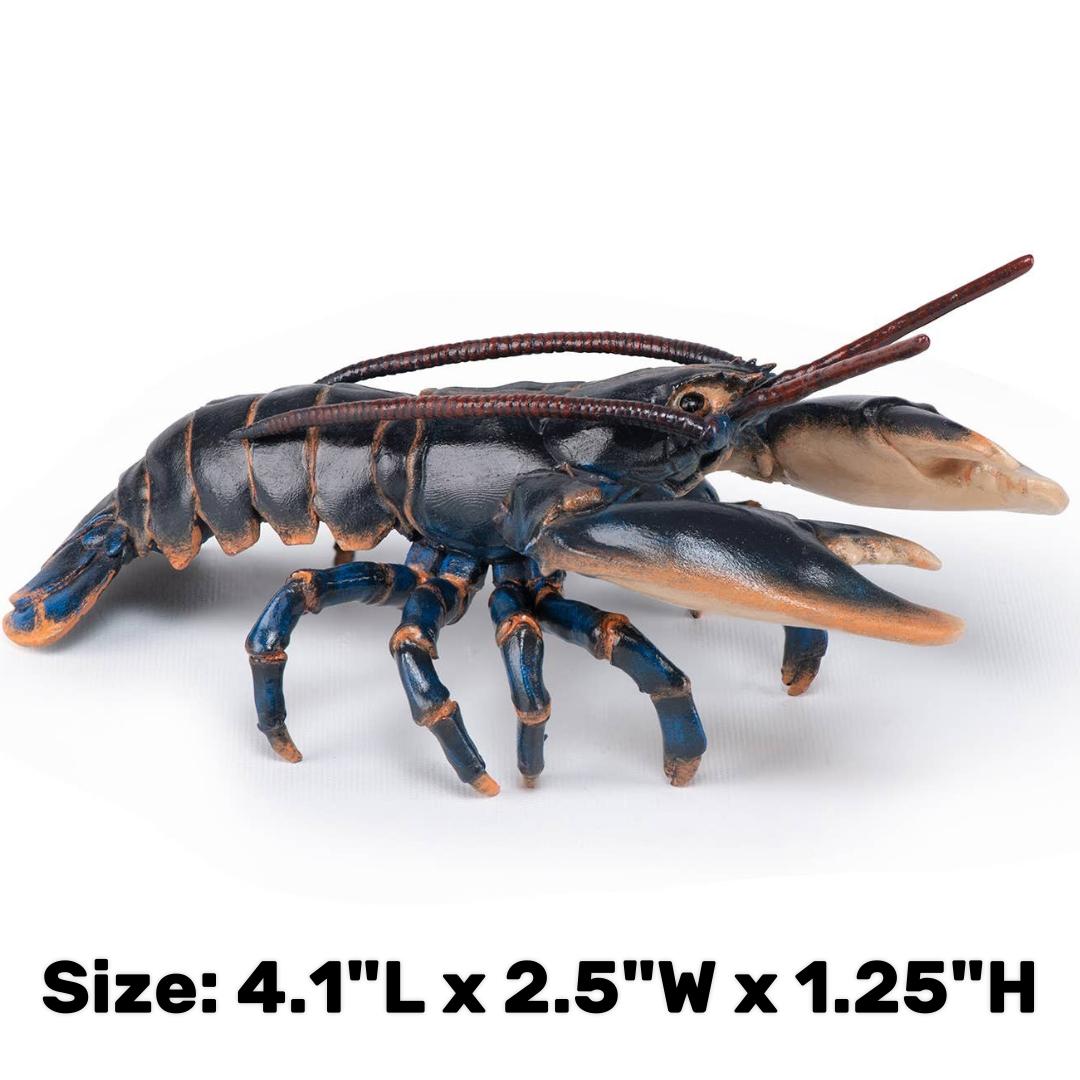 Lobster Figurine - Hand Painted Collectible Sea Life Toy Figure - Papo