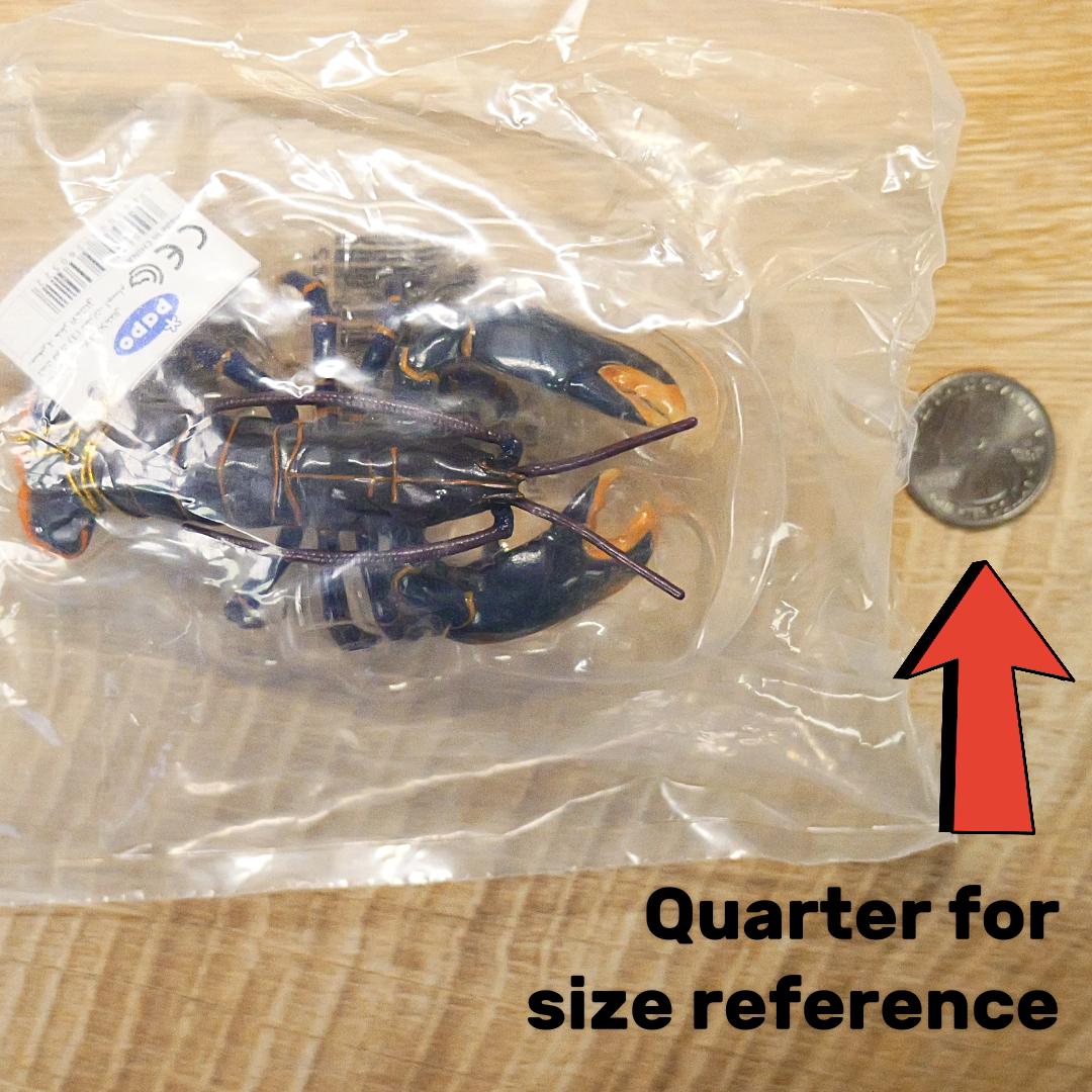 Lobster Figurine - Hand Painted Collectible Sea Life Toy Figure - Papo