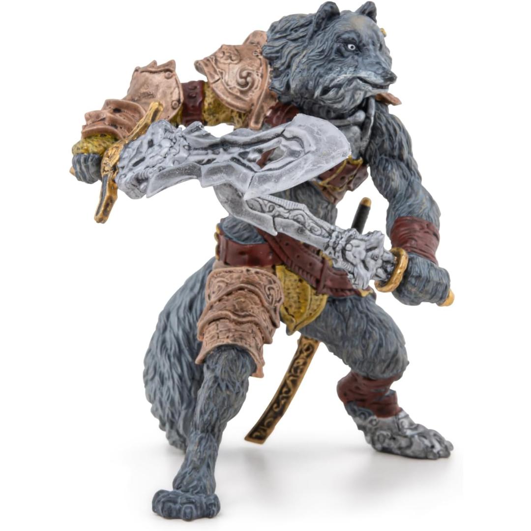 Mutant Wolf Figurine - Hand Painted Collectible Fantasy Toy Figure - Papo