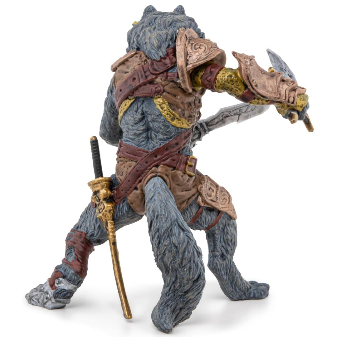 Mutant Wolf Figurine - Hand Painted Collectible Fantasy Toy Figure - Papo