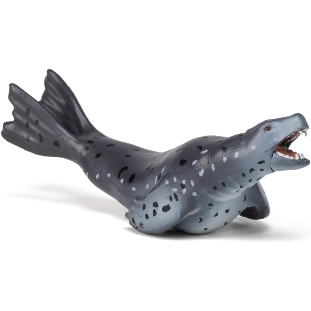 Leopard Seal Figurine - Hand Painted Collectible Sea Life Toy Figure - Papo