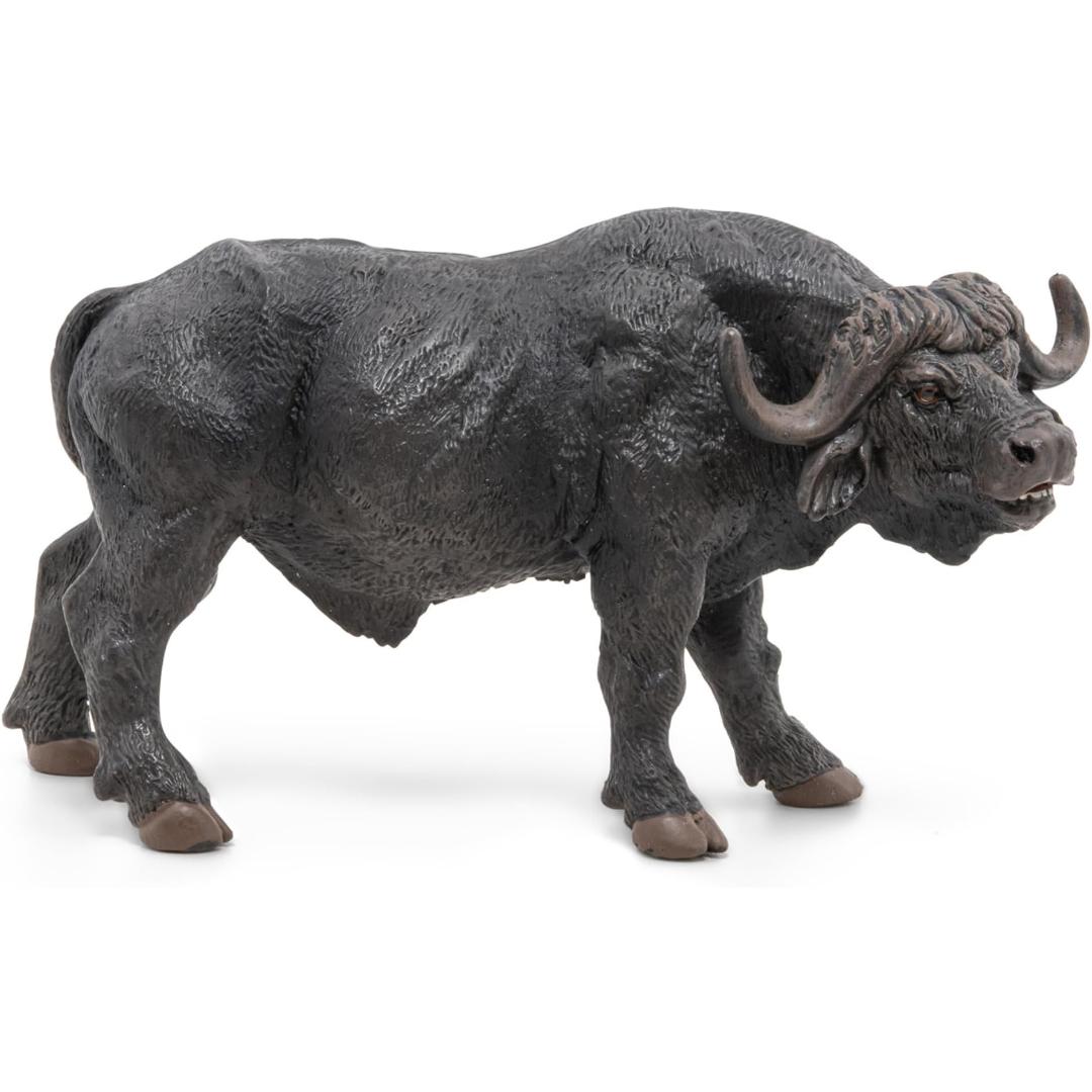 African Buffalo Figurine - Hand Painted Collectible Wild Animal Figure - Papo