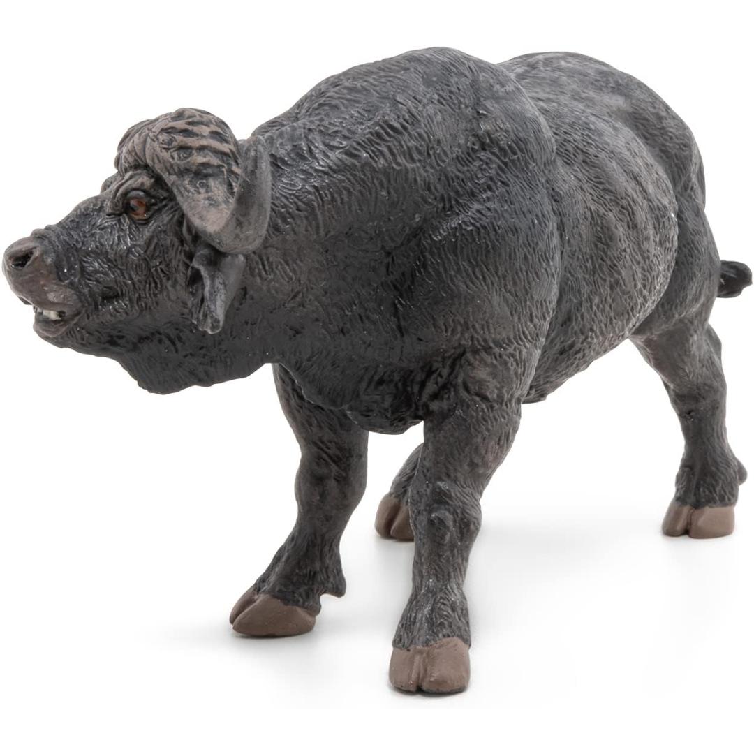 African Buffalo Figurine - Hand Painted Collectible Wild Animal Figure - Papo