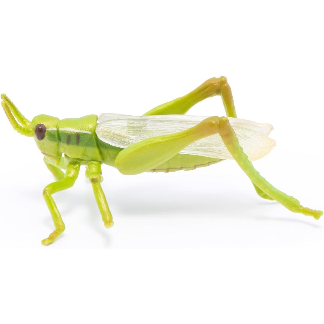 Grasshopper Figurine - Hand Painted Collectible Toy Insect Figure - Papo