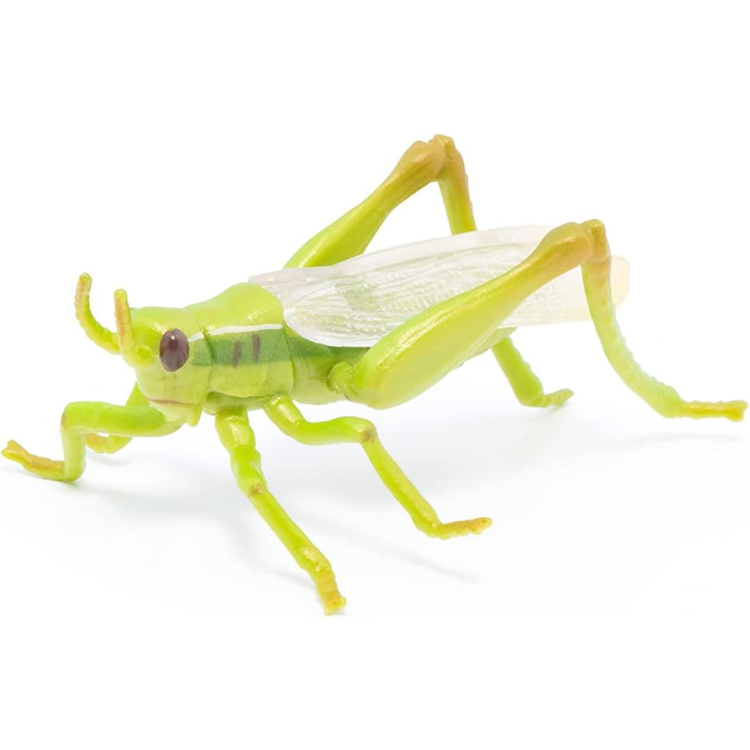Grasshopper Figurine - Hand Painted Collectible Toy Insect Figure - Papo