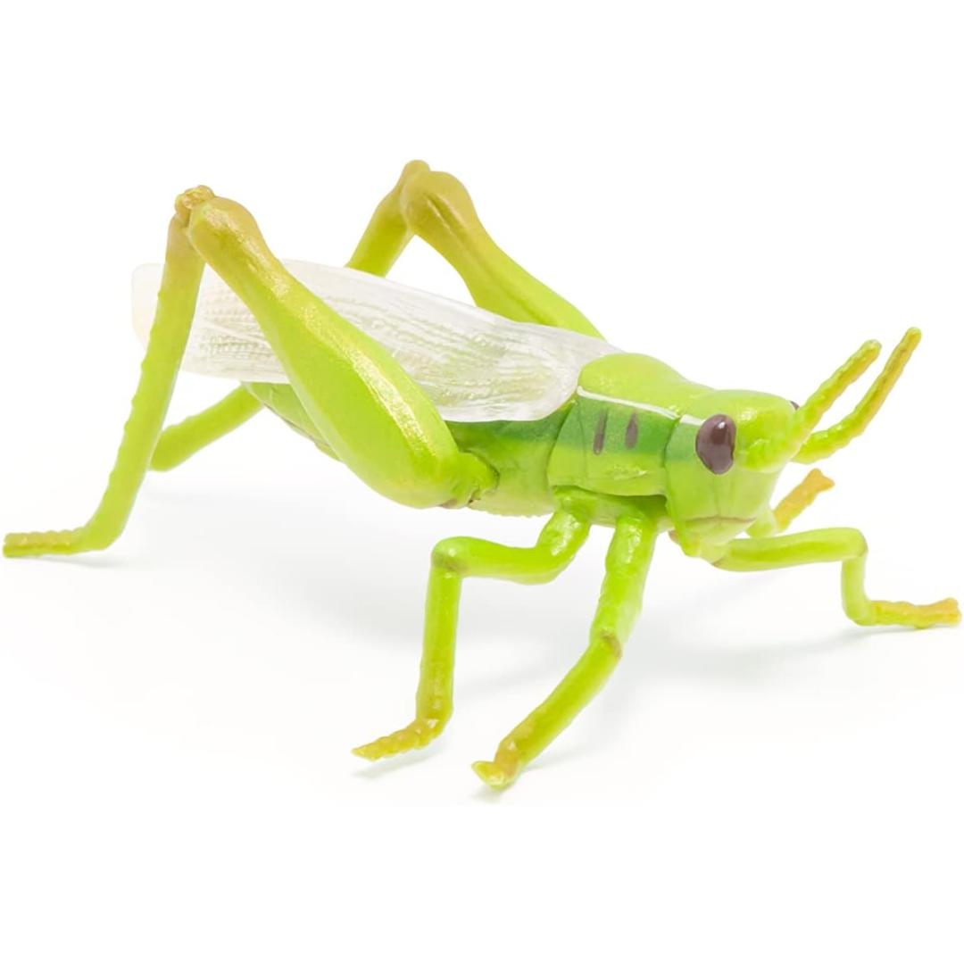 Grasshopper Figurine - Hand Painted Collectible Toy Insect Figure - Papo