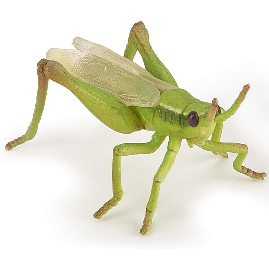 Grasshopper Figurine - Hand Painted Collectible Toy Insect Figure - Papo