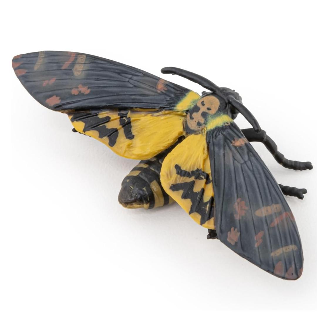 Hawkmoth Figurine - Hand Painted Collectible Moth Insect Toy Figure - Papo