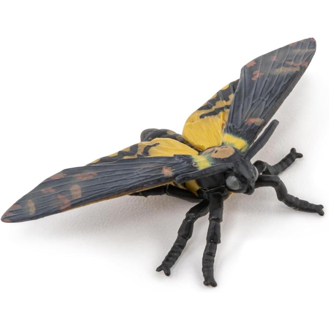 Hawkmoth Figurine - Hand Painted Collectible Moth Insect Toy Figure - Papo
