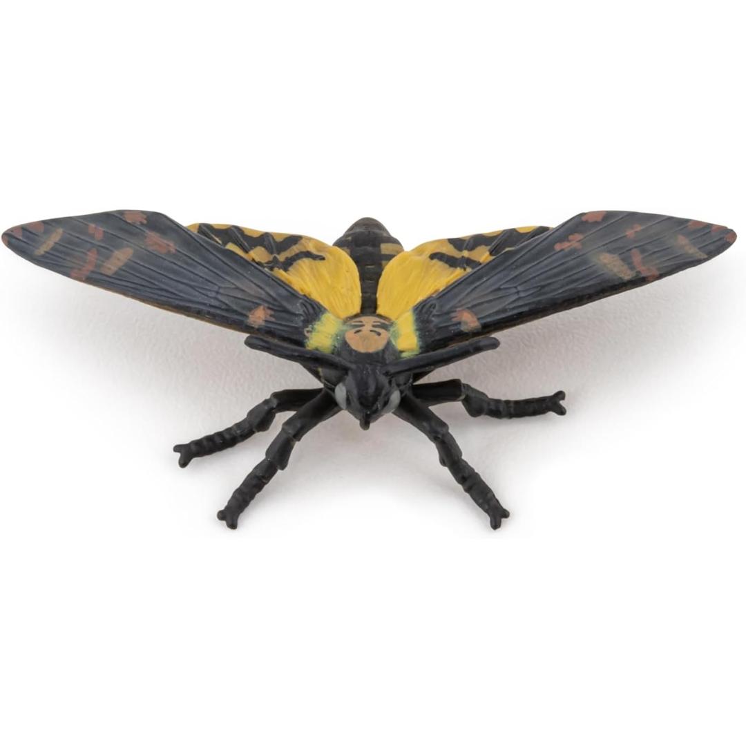 Hawkmoth Figurine - Hand Painted Collectible Moth Insect Toy Figure - Papo