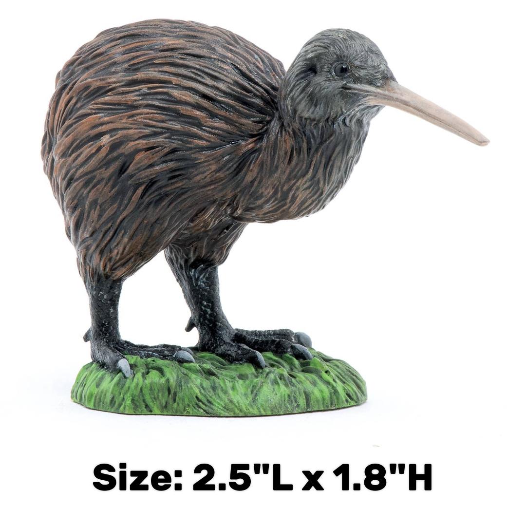 Kiwi Bird Figure - Hand Painted Collectible Animal Toy Figure - Papo