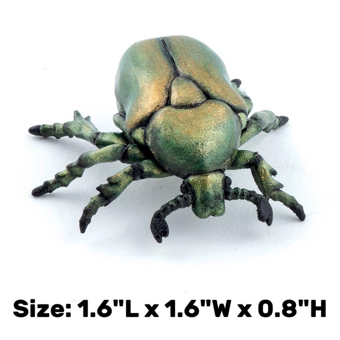 European Rose Chafer Figurine - Hand Painted Insect Toy Figure - Papo