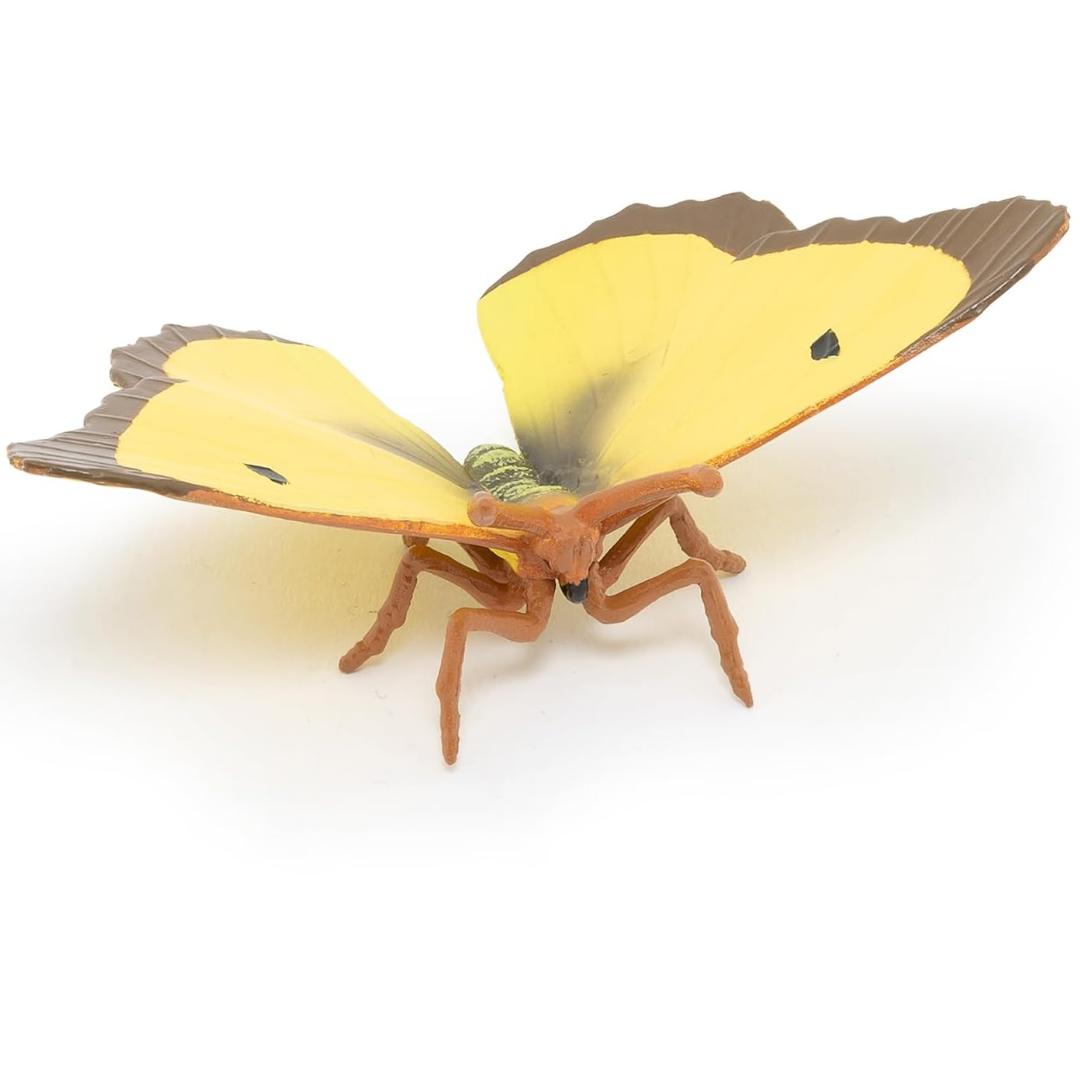 Clouded Yellow Butterfly Figurine - Hand Painted Toy Insect Figure - Papo