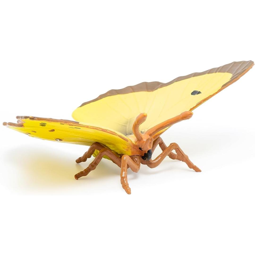 Clouded Yellow Butterfly Figurine - Hand Painted Toy Insect Figure - Papo