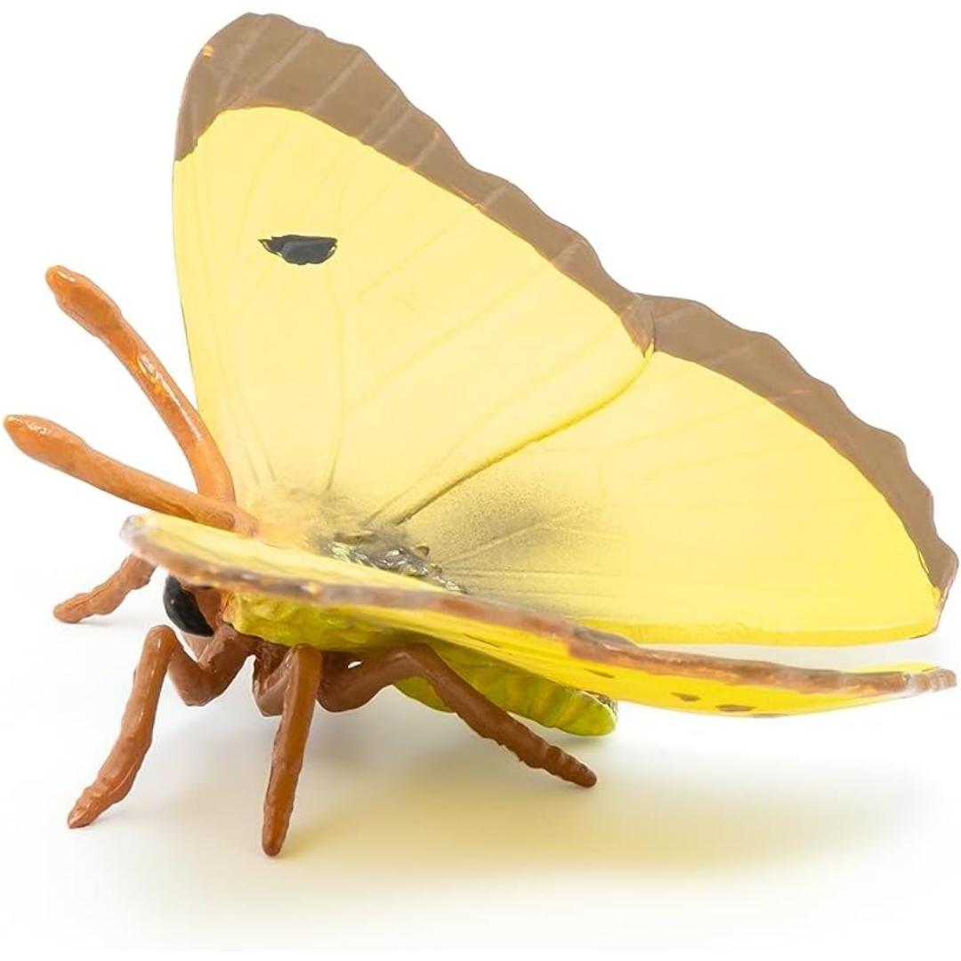 Clouded Yellow Butterfly Figurine - Hand Painted Toy Insect Figure - Papo