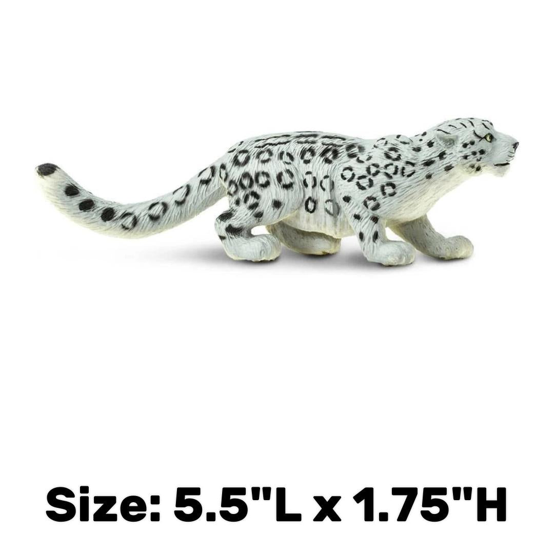 Snow Leopard Figurine - Hand Painted Wild Animal Toy Figure - Safari Ltd