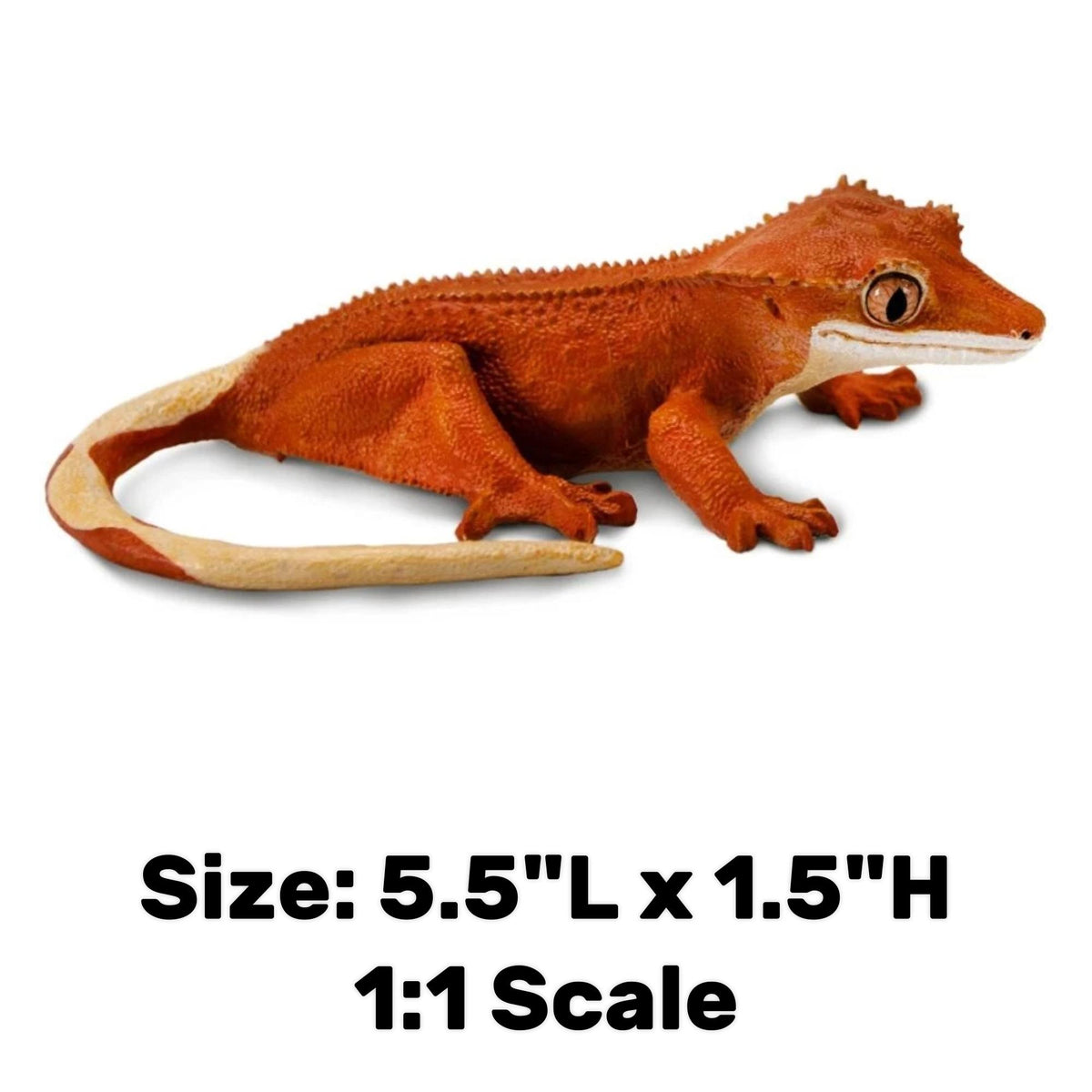 Crested Gecko Figurine - Hand Painted Pet Reptile Toy Figure - Safari Ltd