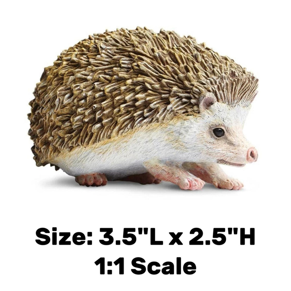 Hedgehog Figurine - Hand Painted Woodland Animal Toy Figure - Safari Ltd