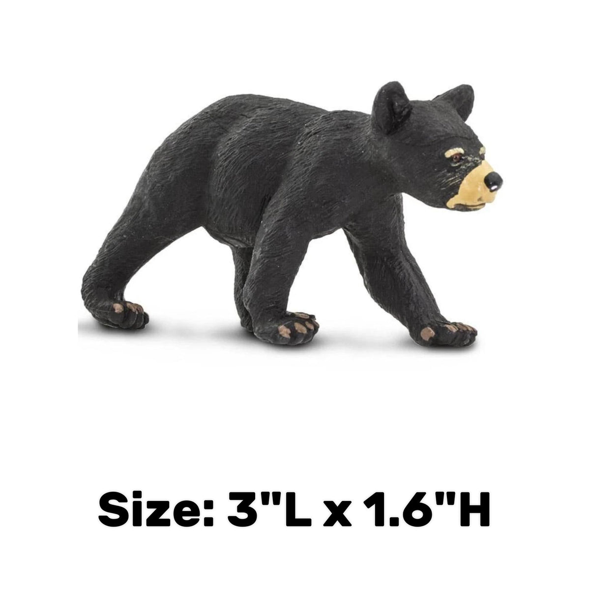 Black Bear Cub Figurine - Hand Painted Wild Animal Toy Figure - Safari Ltd