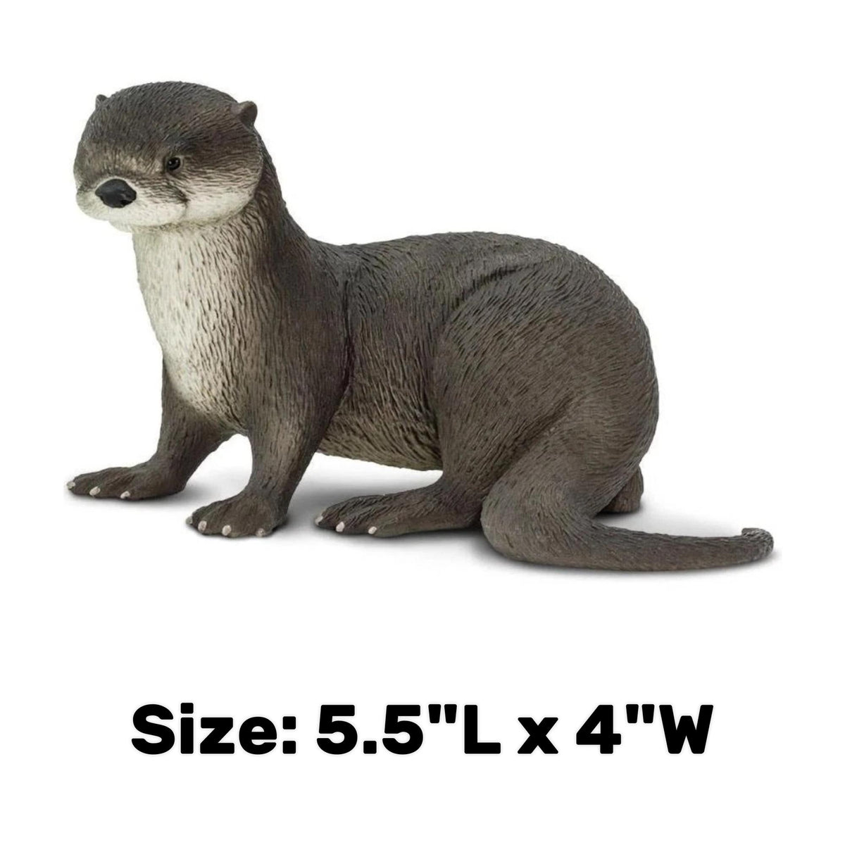 River Otter Figurine - Hand Painted Collectible Wild Animal Toy Figure - Safari Ltd