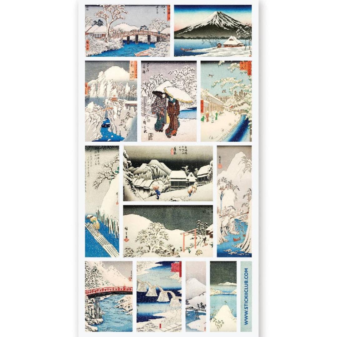 Japan in Snowfall Sticker Sheet - STICKII