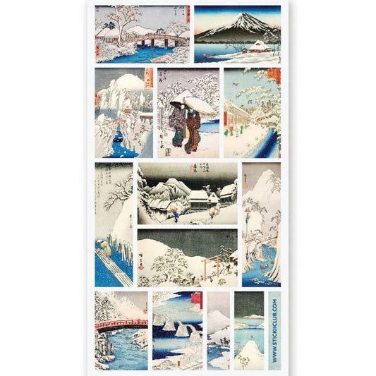 Japan in Snowfall Sticker Sheet - STICKII