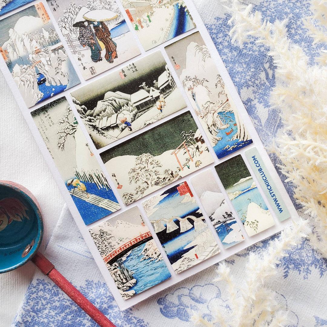 Japan in Snowfall Sticker Sheet - STICKII