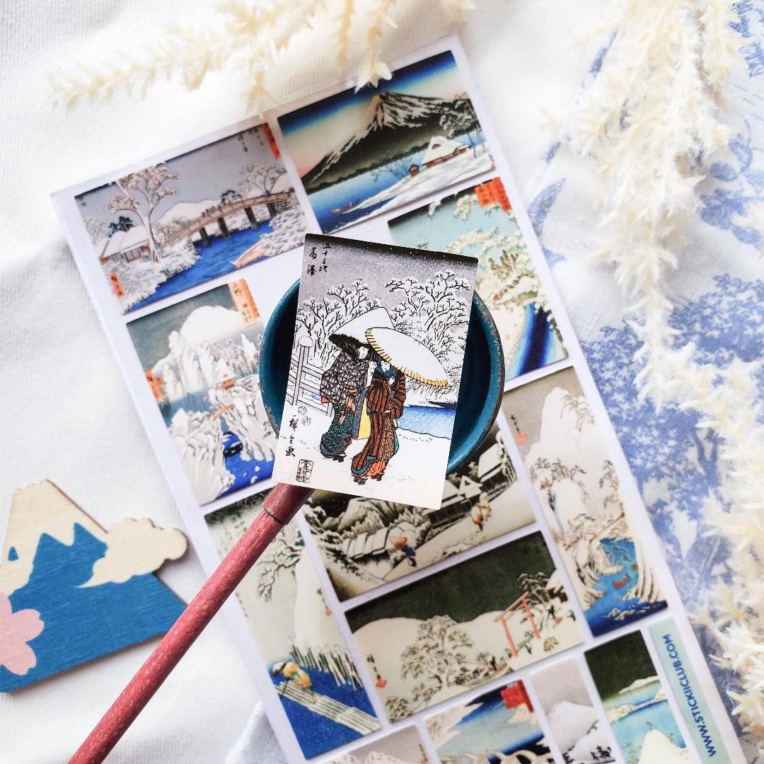 Japan in Snowfall Sticker Sheet - STICKII