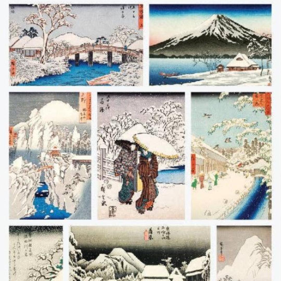 Japan in Snowfall Sticker Sheet - STICKII