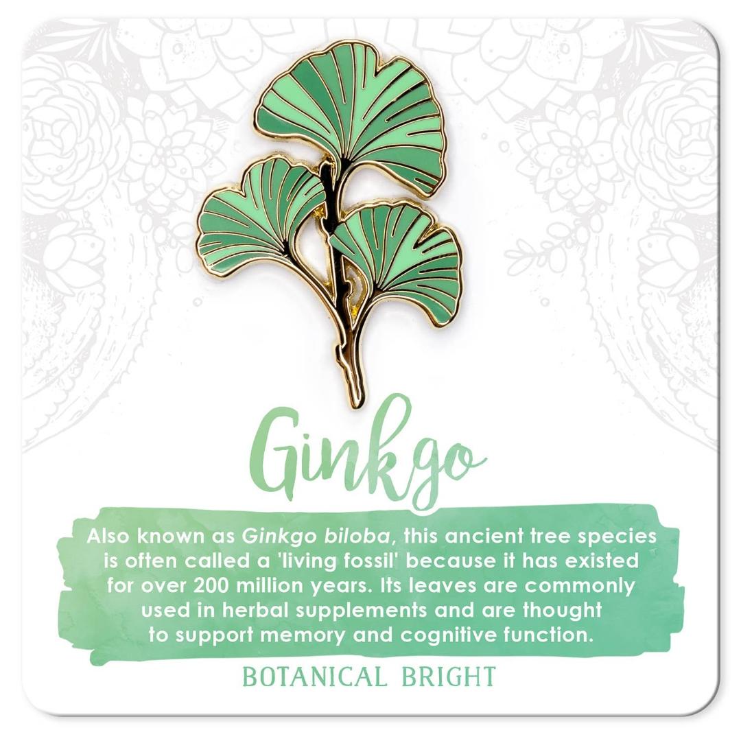 Ginkgo Leaf Enamel Pin