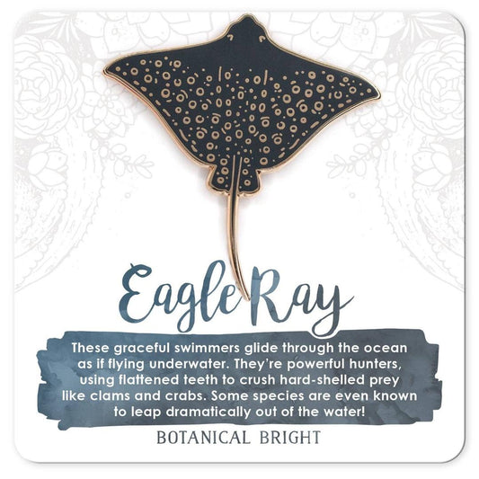 Eagle Ray Enamel Pin