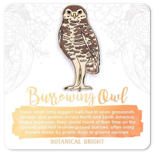 Burrowing Owl Enamel Pin