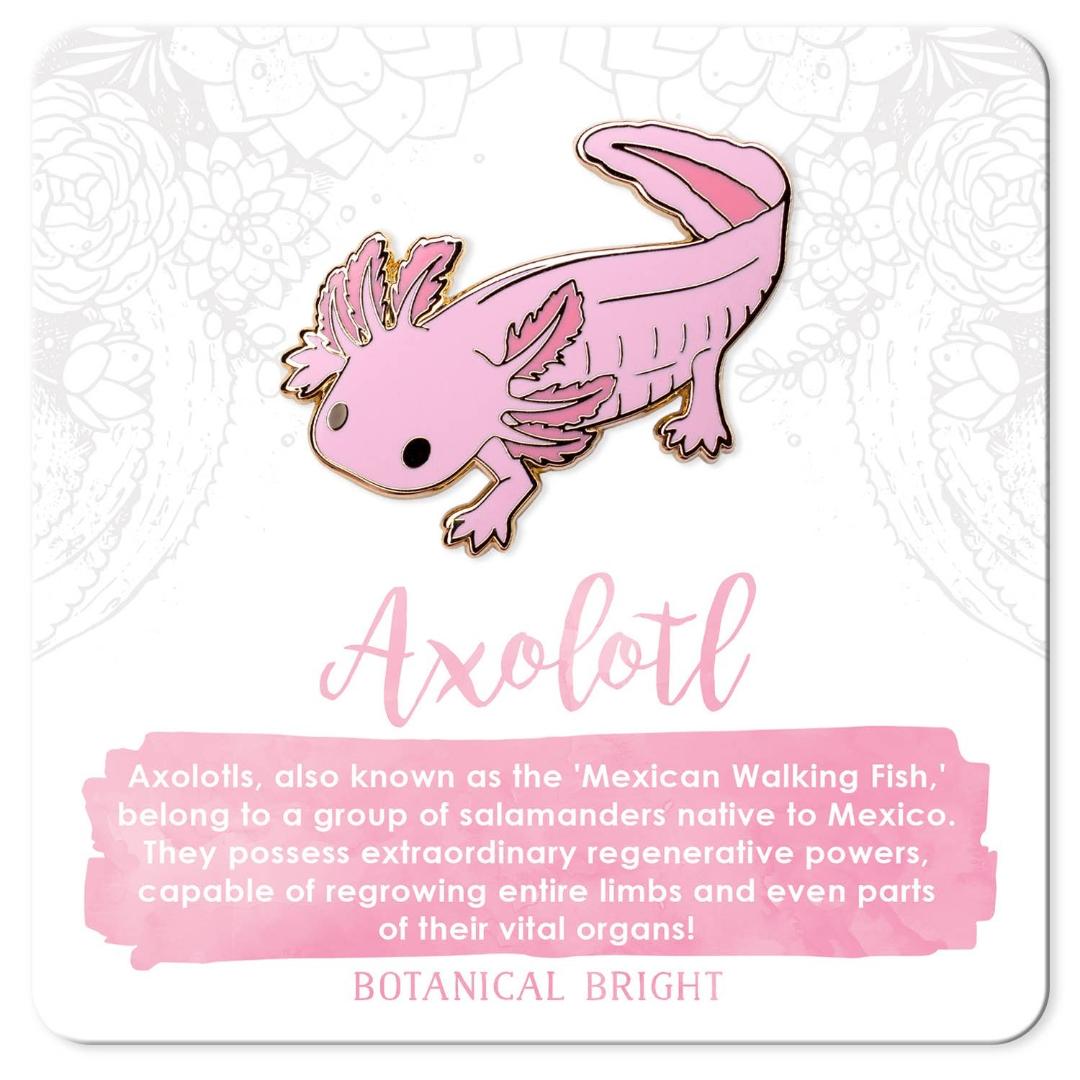 Axolotl Enamel Pin