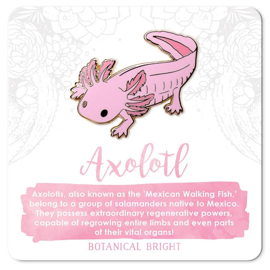 Axolotl Enamel Pin