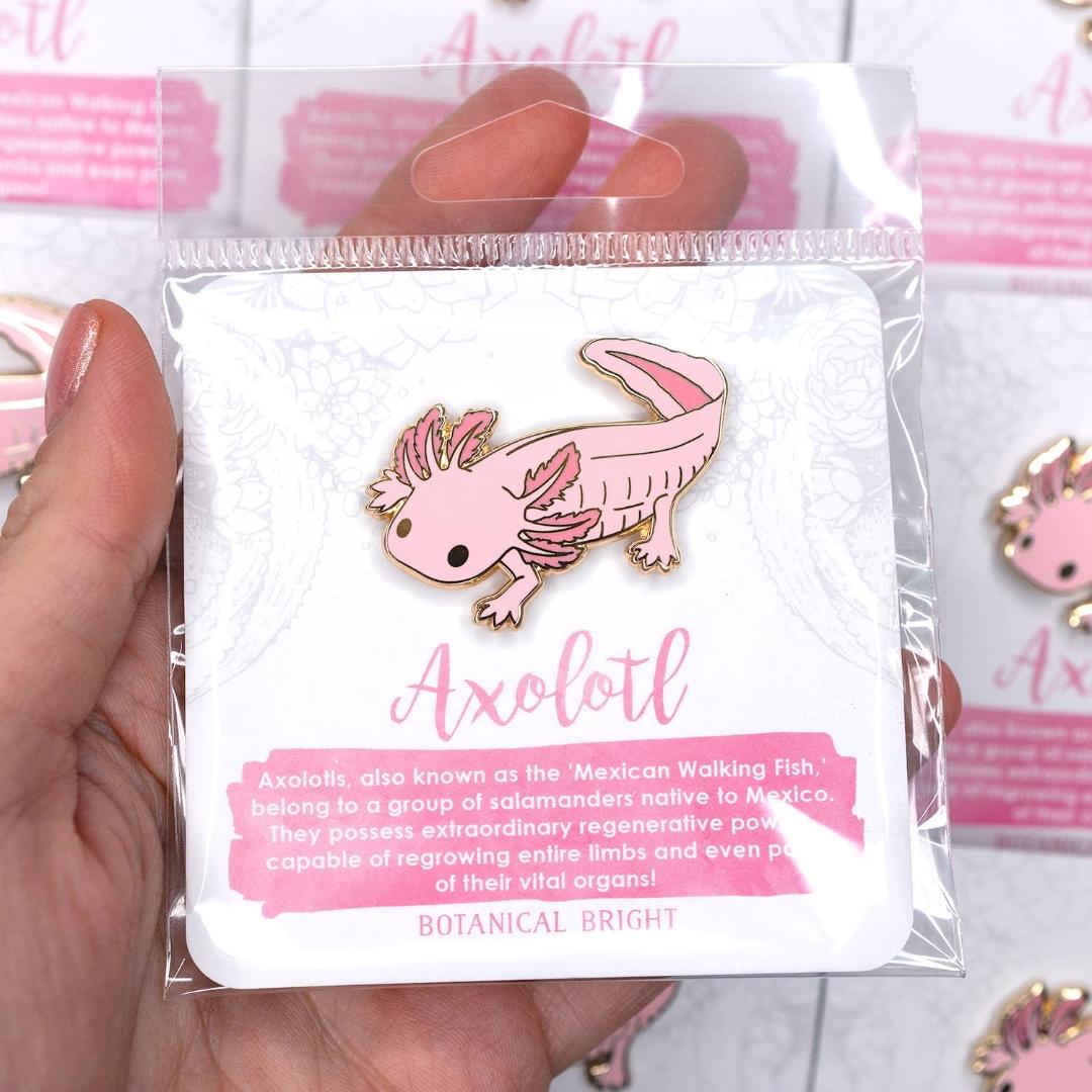 Axolotl Enamel Pin